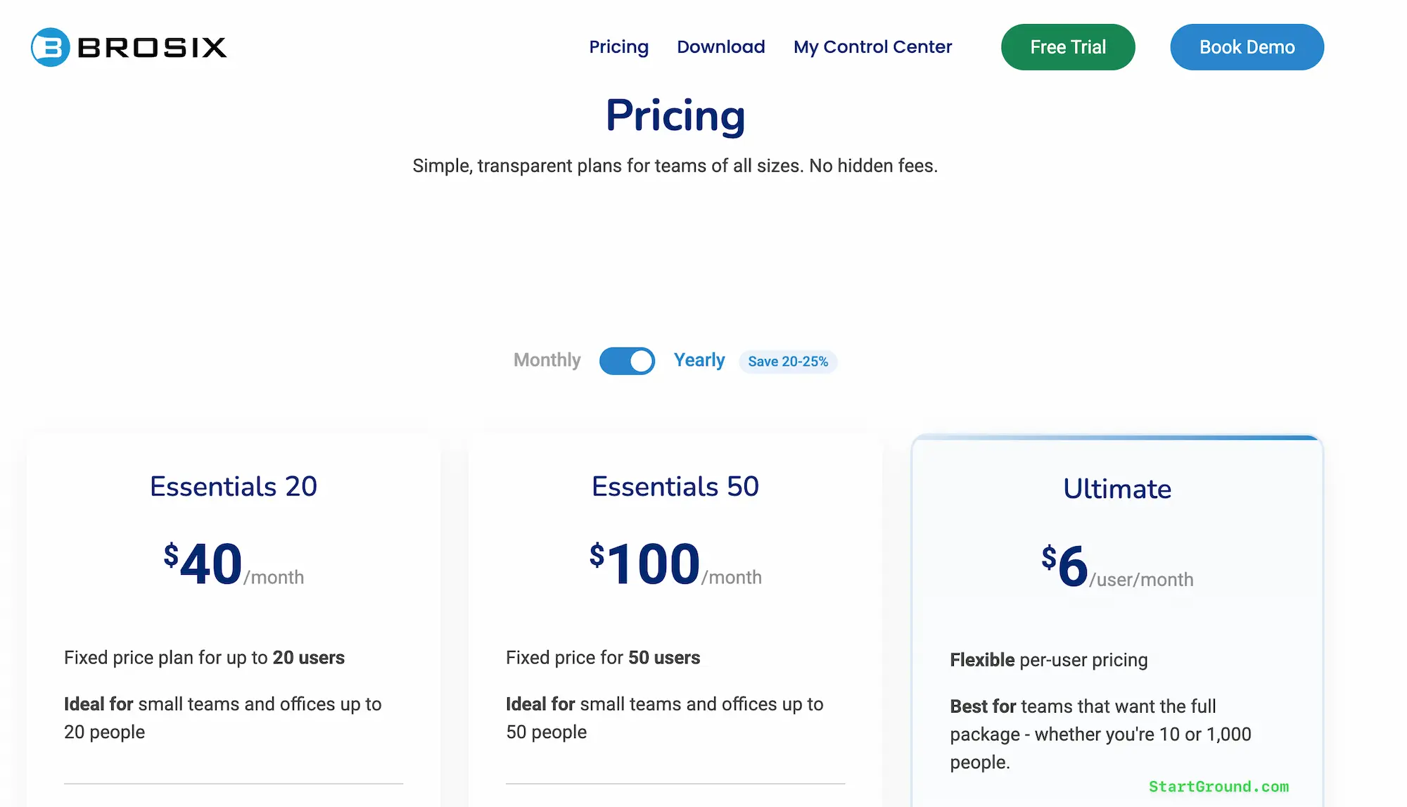 Brosix Promo Deal Partner Page StartGround