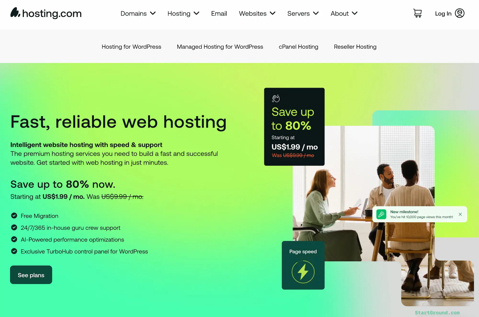 Hosting.com Web Hosting Sale Coupon Applied